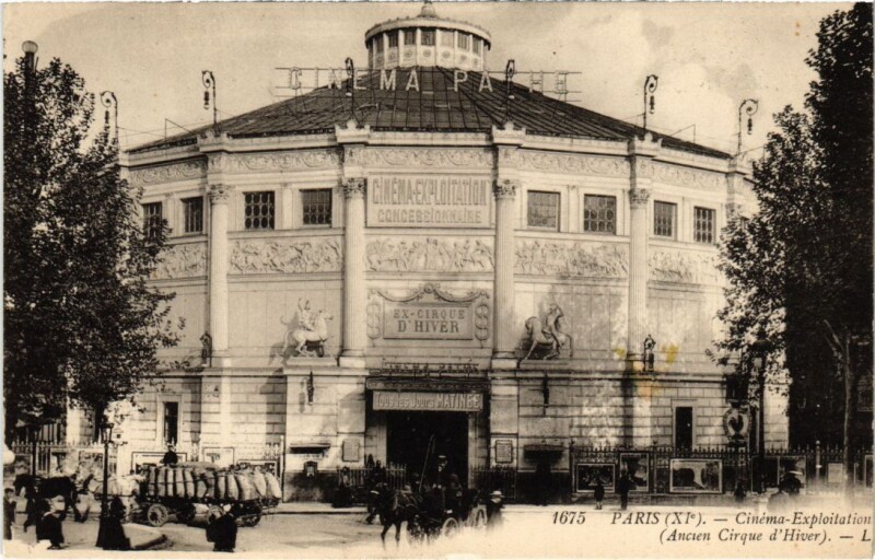 Carte postale ancienne Paris 11e Cirque d'Hiver Cinema-Exploitation Nd Phot à Paris 11e