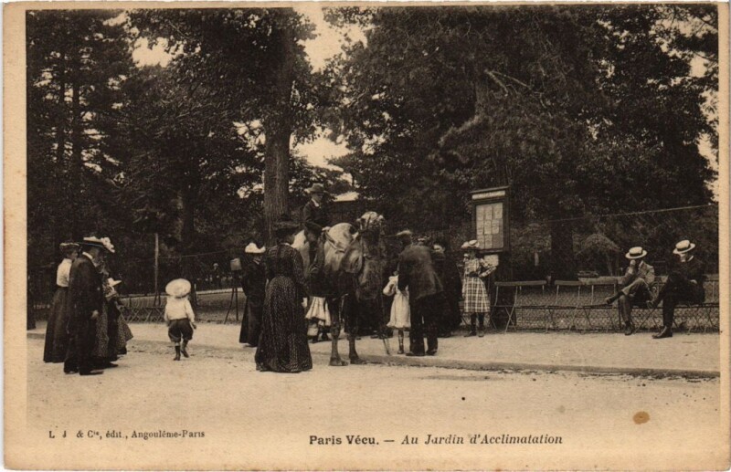 Carte postale ancienne Au Jardin d'Acclimatation à Neuilly-sur-Seine