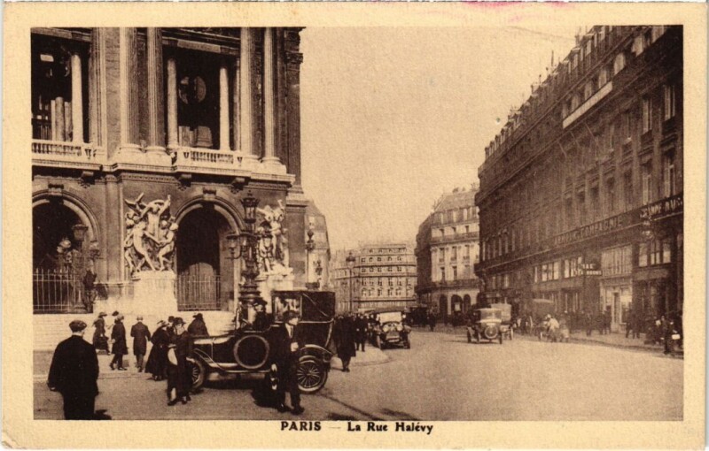 Carte postale ancienne Paris 9e Rue Halevy à Paris 9e