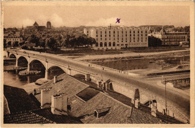 Carte postale ancienne Dax vue generale