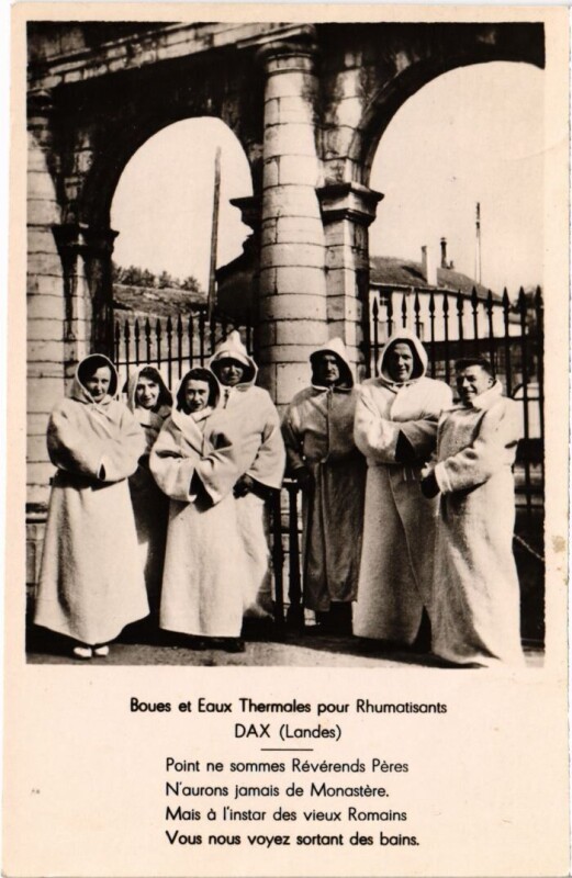 Carte postale ancienne Dax Boues et Eaux Thermales pour Rhumatisants