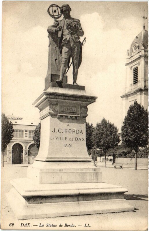 Carte postale ancienne Dax Statue de Borda