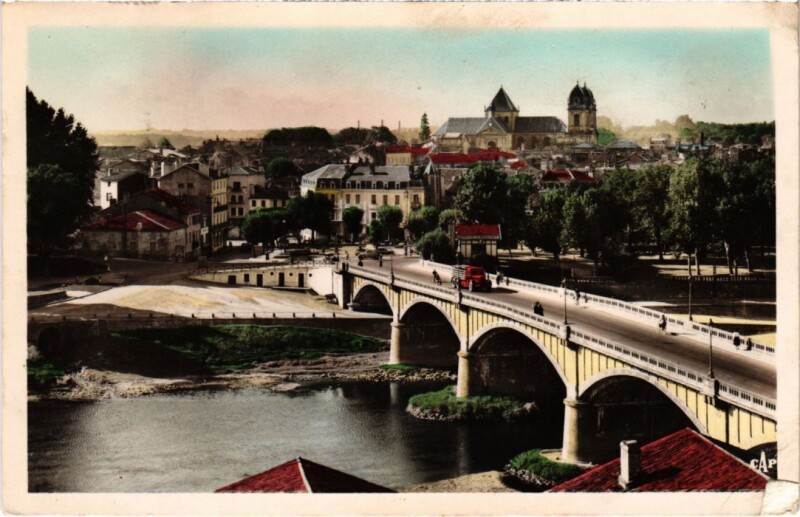 Carte postale ancienne Dax vue generale