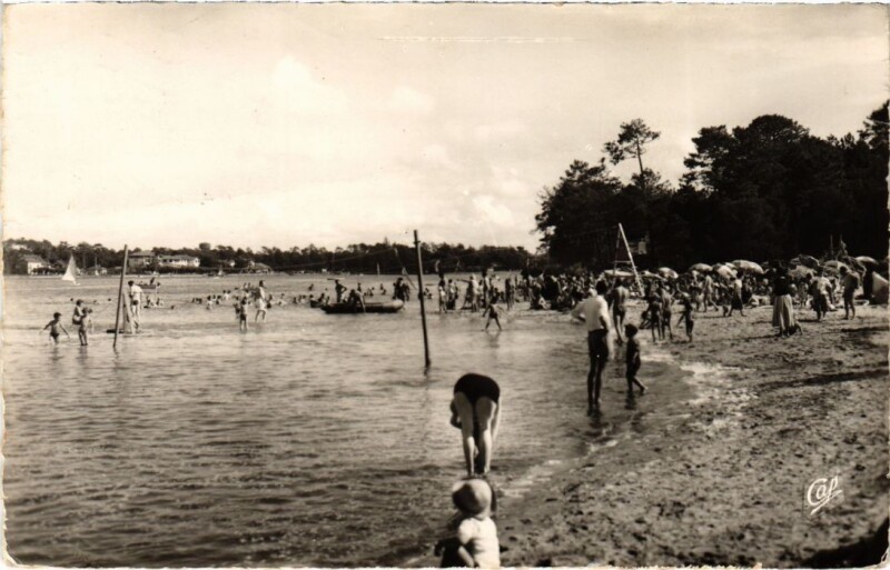 Carte postale ancienne Hossegor La Plage Blanche