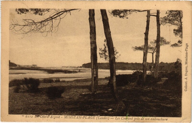 Carte postale ancienne Mimizan les Bains Les Courant à Mimizan