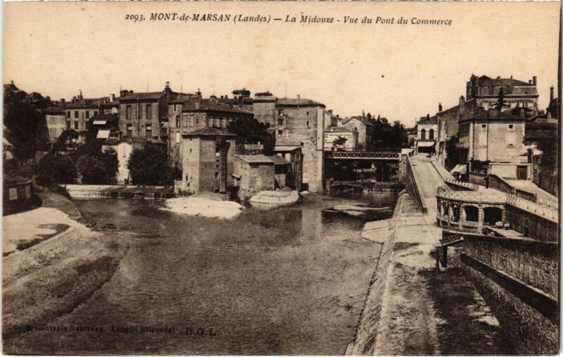 Carte postale ancienne Mont de Marsan La Midouse à Mont-de-Marsan