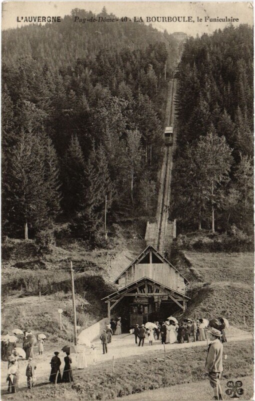 Carte postale ancienne La Bourboule Le Funiculaire France à La Bourboule