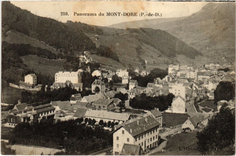 Carte postale ancienne Panorama du Mont Dore France à Mont-Dore