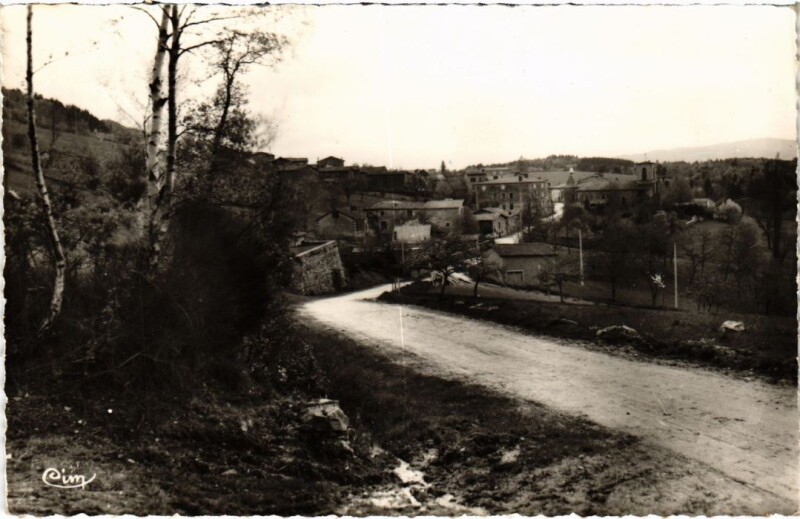 Carte postale ancienne Olmet Vue Generale prise de la roche France à Olmet
