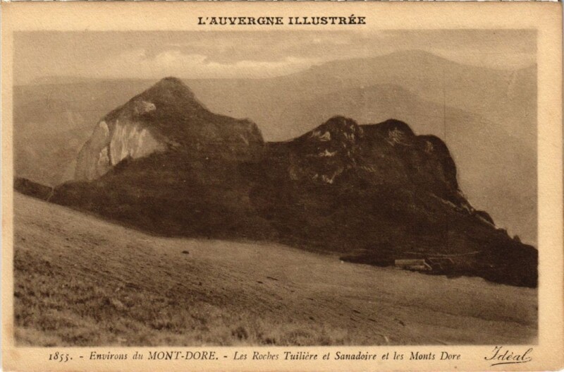 Carte postale ancienne Env.du Mont-Dore Les Roches Tuiliere France à Mont-Dore