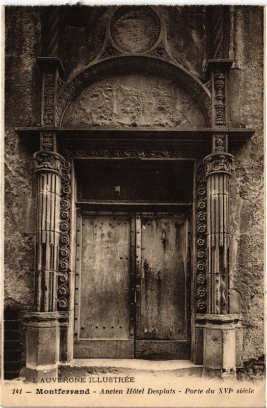 Carte postale ancienne Montferrand Ancien Hotel Desplats France