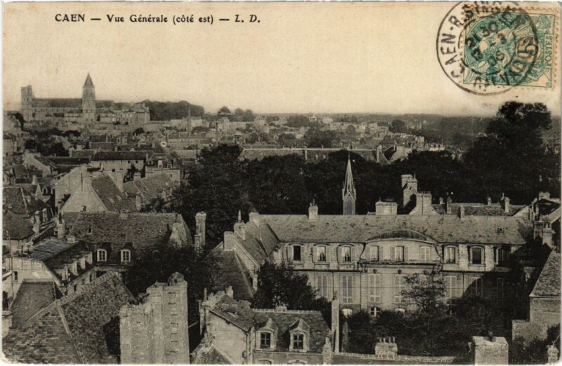 Carte postale ancienne Caen Vue General France
