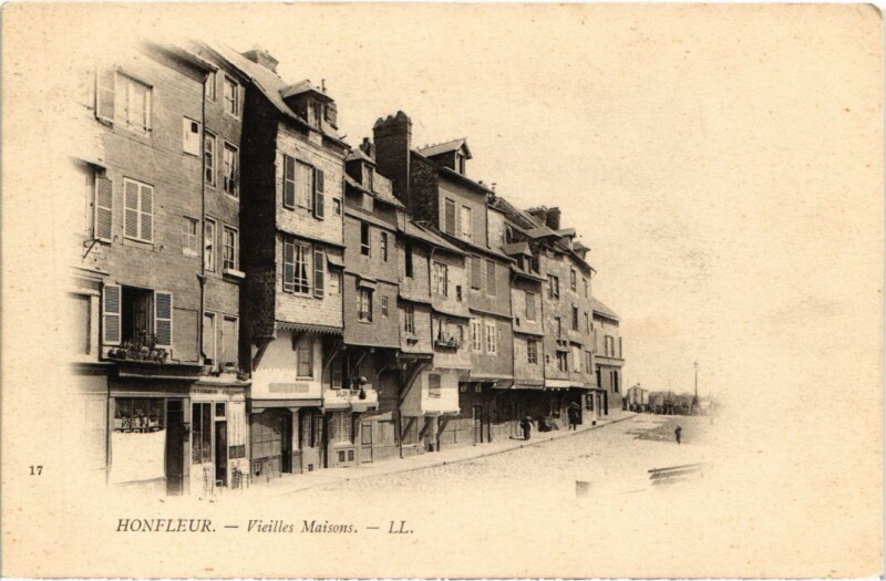 Carte postale ancienne Honfleur Vieilles Maisons France à Honfleur