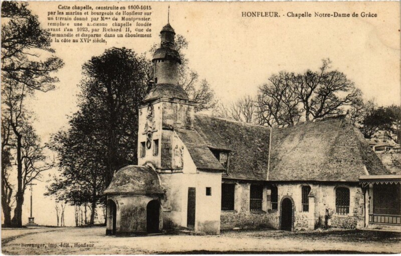 Carte postale ancienne Honfleur Chapelle Notre-Dame de Grace France à Honfleur