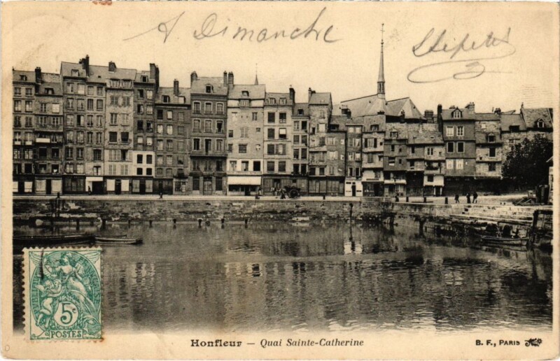 Carte postale ancienne Honfleur Quai Sainte-Catherine France à Honfleur