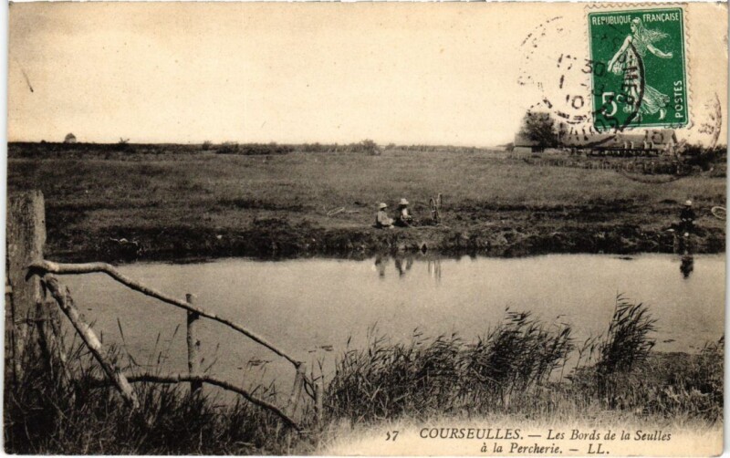 Carte postale ancienne Courseulles Les Bords de la Seulles France
