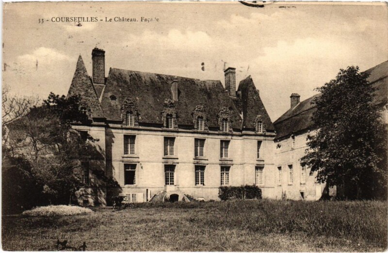 Carte postale ancienne Courseulles Le Chateau France