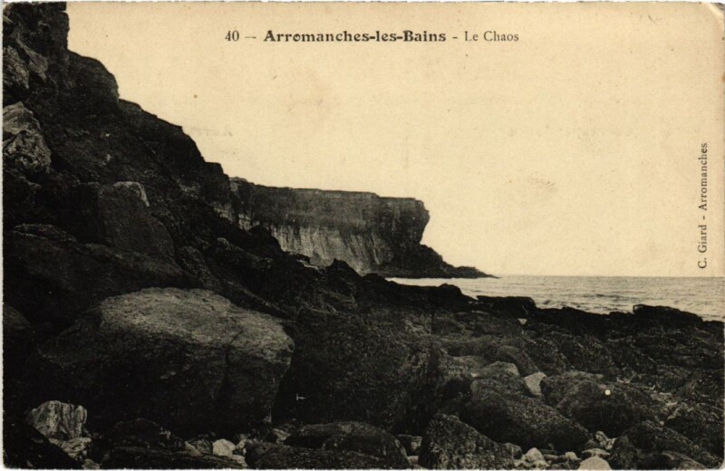 Carte postale ancienne Arromanches-les-Bains Le Chaos France à Arromanches-les-Bains