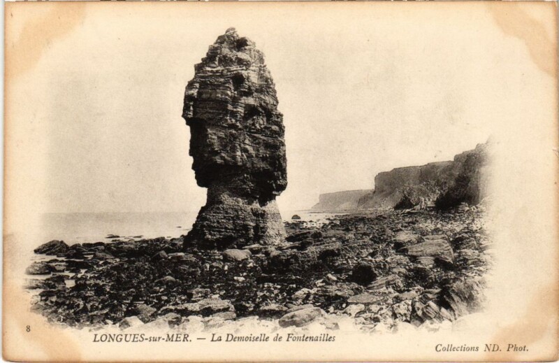 Carte postale ancienne Longues sur Mer La Demoiselle de Fontenailles France à Longues-sur-Mer