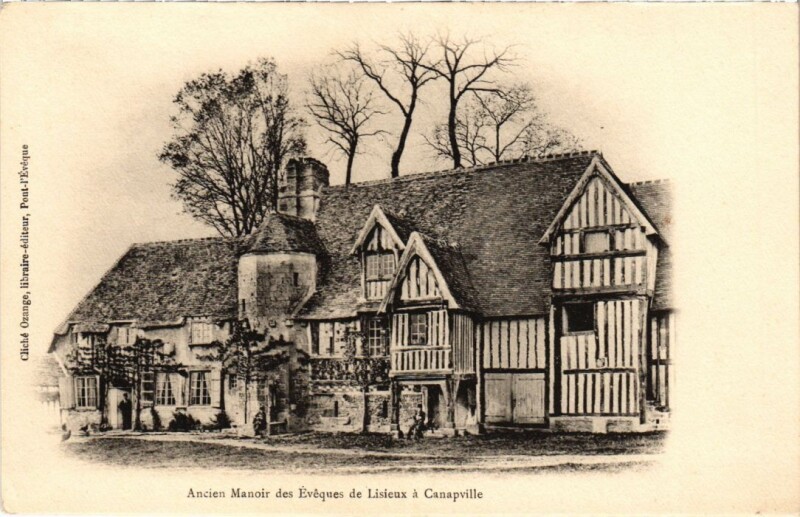 Carte postale ancienne Canapville Ancien Manoir des Eveques de Lisieux France à Canapville