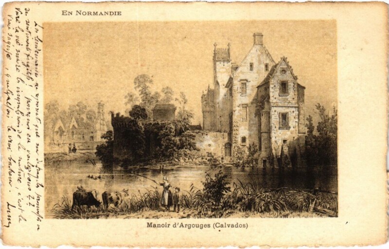 Carte postale ancienne Bayeux Manoir d'Argouges France à Bayeux