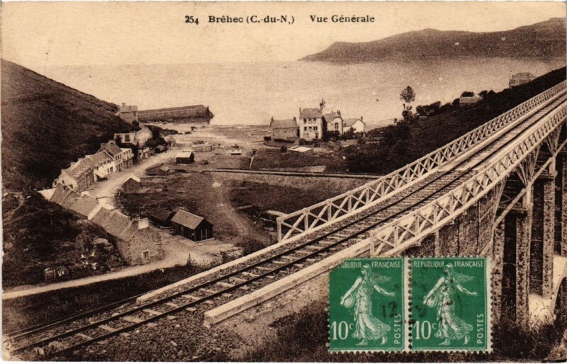 Carte postale ancienne Brehec Vue Generale