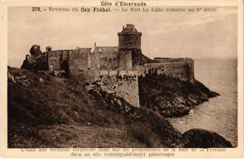 Carte postale ancienne Cap Frehel Env. - Le Fort La Latte