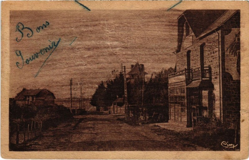 Carte postale ancienne Lancieux Descente a la Plage à Lancieux