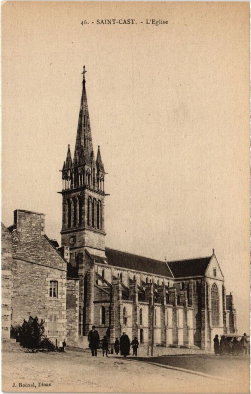 Carte postale ancienne Saint-Cast L'Eglise