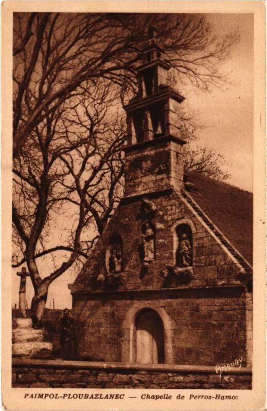 Carte postale ancienne Paimpol Ploubazlanec Chapelle à Paimpol