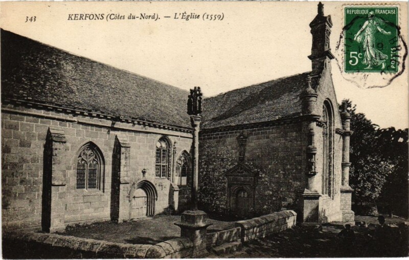 Carte postale ancienne Kerfons L'Eglise