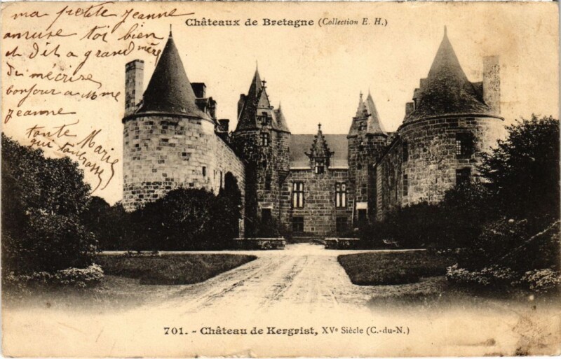 Carte postale ancienne Chateau de Kergrist