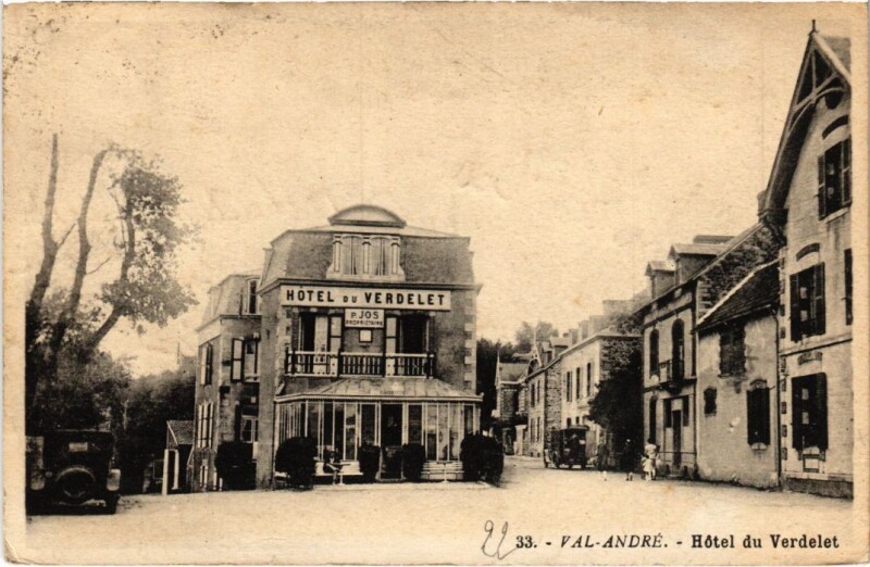 Carte postale ancienne Val-Andre Hotel du Verdelet