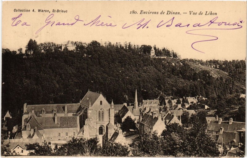 Carte postale ancienne Lehon Vue de Lehon