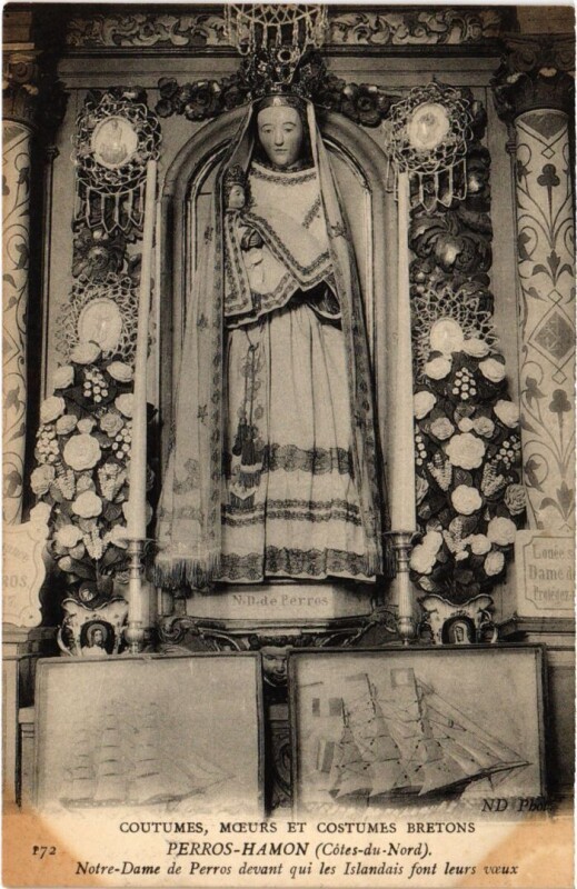 Carte postale ancienne Perros-Hamon Notre-Dame de Perros