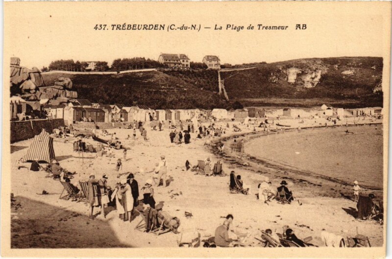 Carte postale ancienne Trebeurden La Plage de Tresmeur