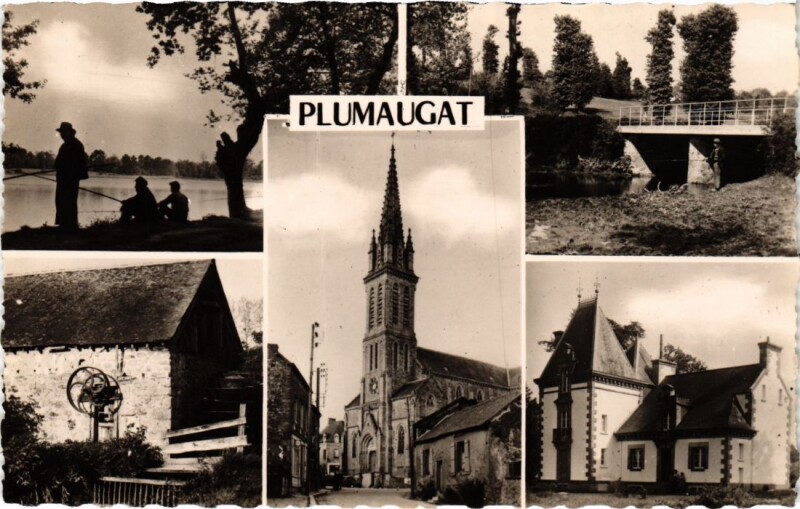 Carte postale ancienne Plumaugat Scenes à Plumaugat