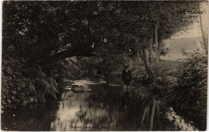 Carte postale ancienne Binic Bords de l'Ic