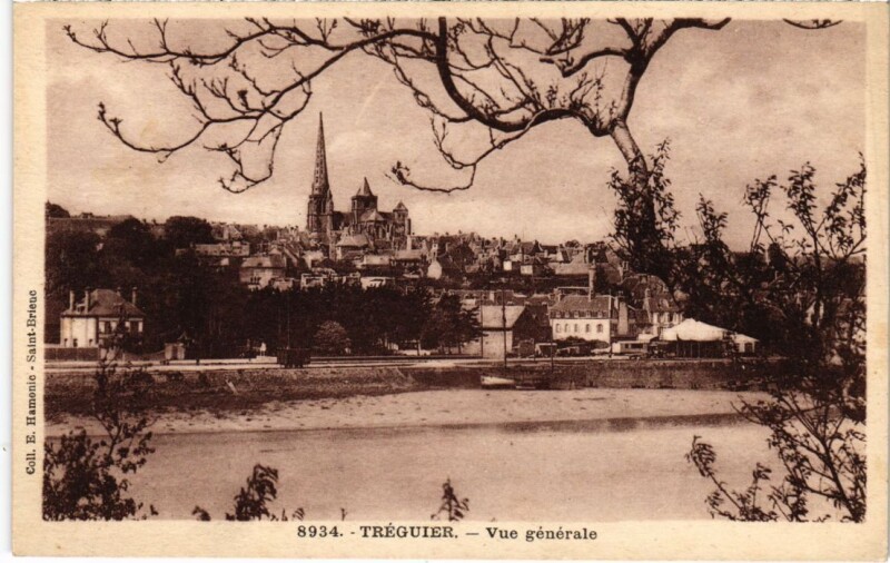Carte postale ancienne Treguier Vue Generale
