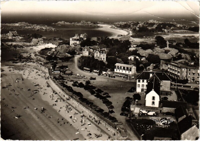 Carte postale ancienne Tregastel Plage de Coz-Pors