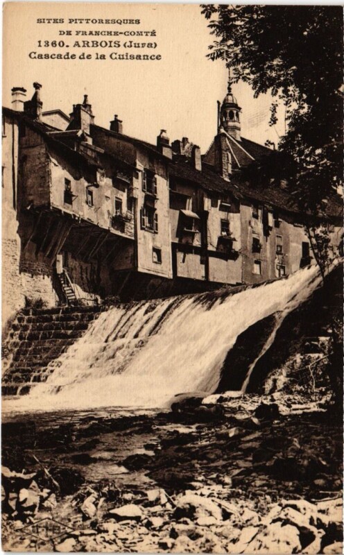 Carte postale ancienne Arbois Cascade de la Cuisance à Arbois