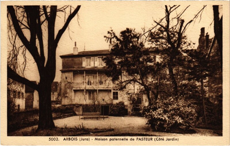 Carte postale ancienne Arbois Maison paternelle de Pasteur à Arbois