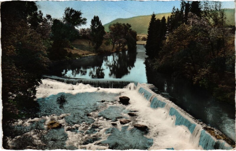 Carte postale ancienne Champagnole Barrage sur l'Ain à Champagnole