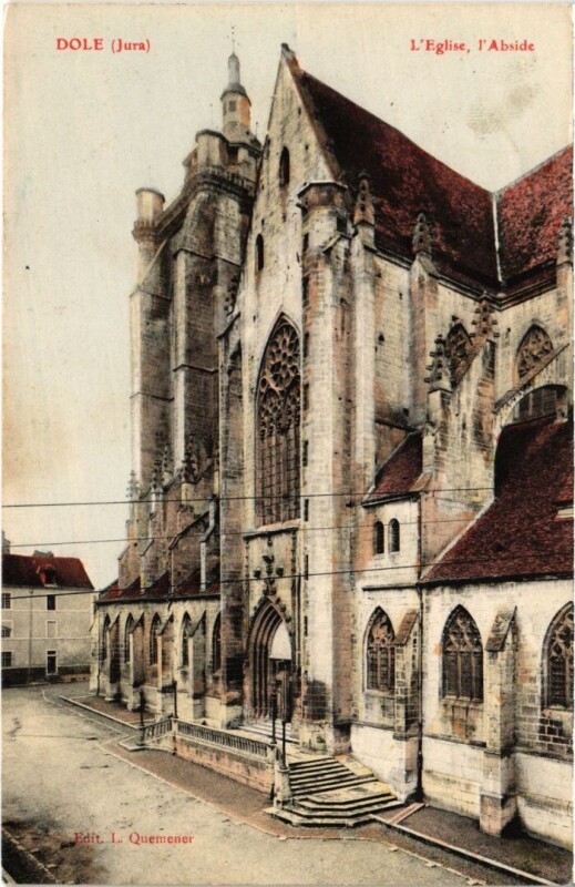 Carte postale ancienne Dole Eglise , l'Abside