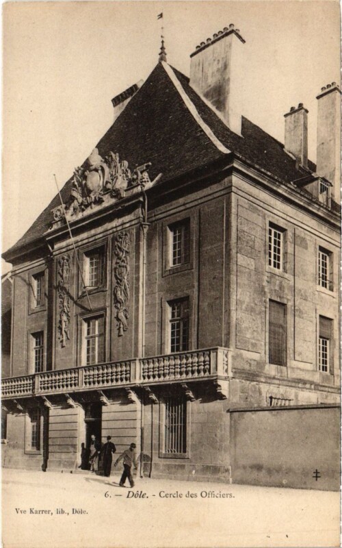Carte postale ancienne Dole Cercle des Officiers