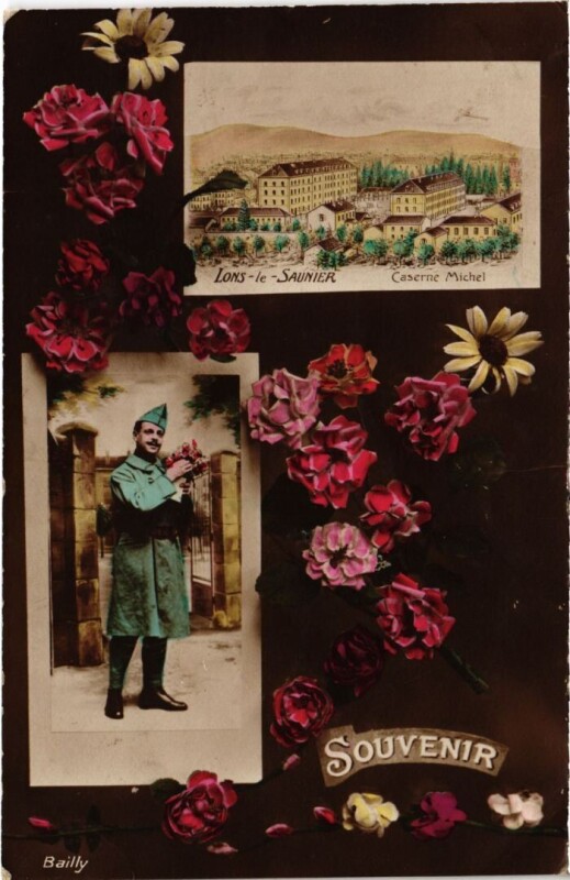 Carte postale ancienne Lons le Saunier souvenir à Lons-le-Saunier