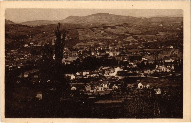 Carte postale ancienne Lons le Saunier vue generale à Lons-le-Saunier