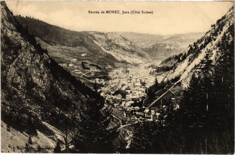 Carte postale ancienne Entree de Morez