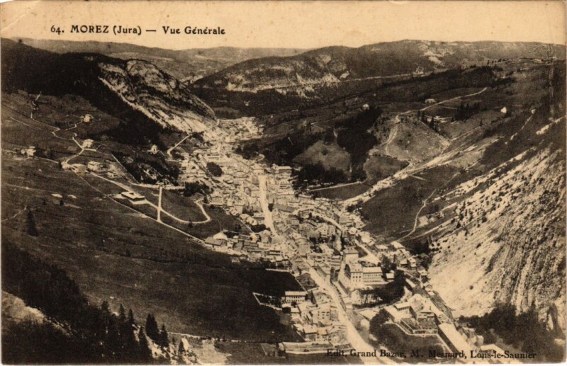 Carte postale ancienne Morez vue generale