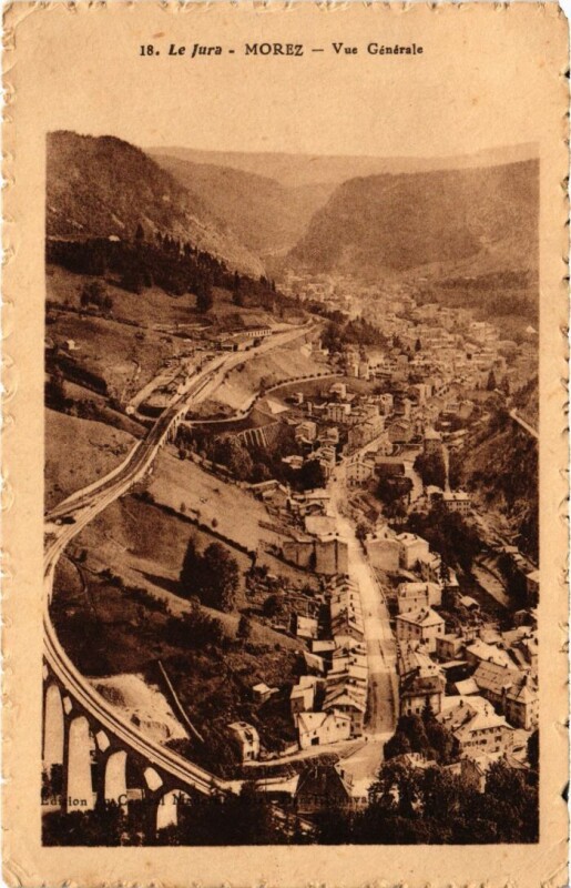 Carte postale ancienne Morez vue generale